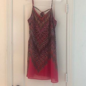 Pink shift dress